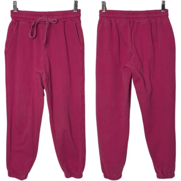 Fabletics Sweatpants Women's size XS Eco Go-To Classic In Dark Fuchsia Pink - Picture 2 of 16